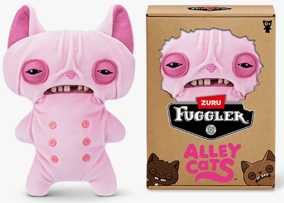 ZURU Fuggler Alley Cats Plush S1 Plush Toys 9-Inch Stuffed Animal Collectible
