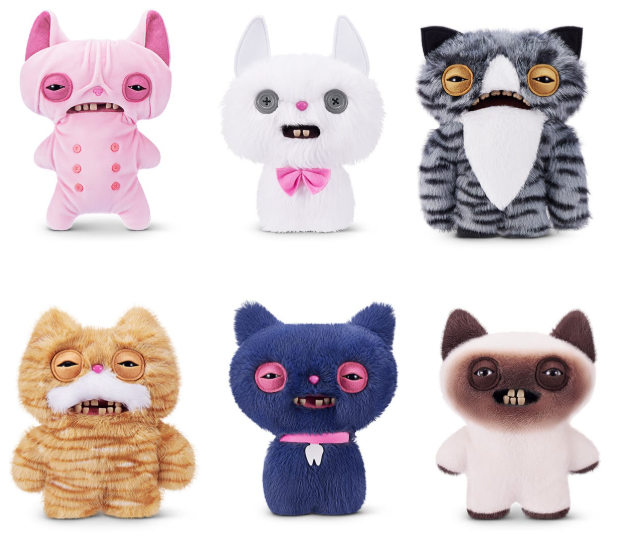 ZURU Fuggler Alley Cats Plush S1 Plush Toys 9-Inch Stuffed Animal Collectible