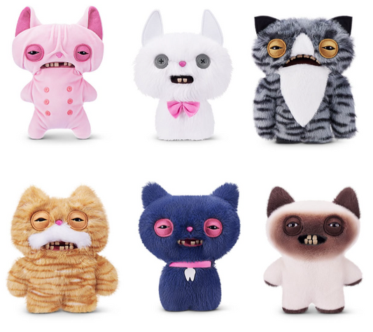 ZURU Fuggler Alley Cats Plush S1 Plush Toys 9-Inch Stuffed Animal Collectible