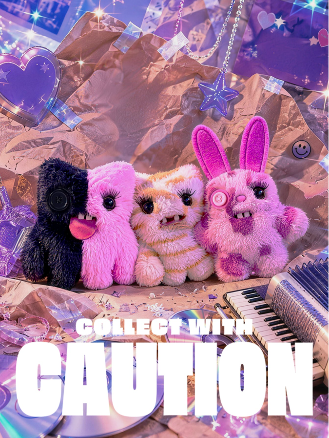 ZURU Fuggler Mini-Baby Baddies-Series 1 (1 Pack) Plush Keychains 5-Inch Blind Box Ugly Cute